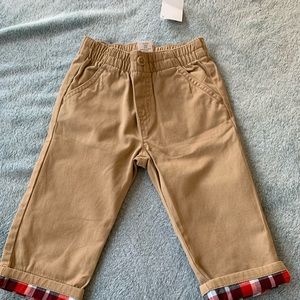 NWT Gymboree khakis w/ plaid cuffs 18-24mo.